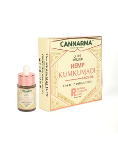 Hemp Kumkumadi Face Oil | Reduces Acne & Improves Skin Texture - 30ml Bottle 